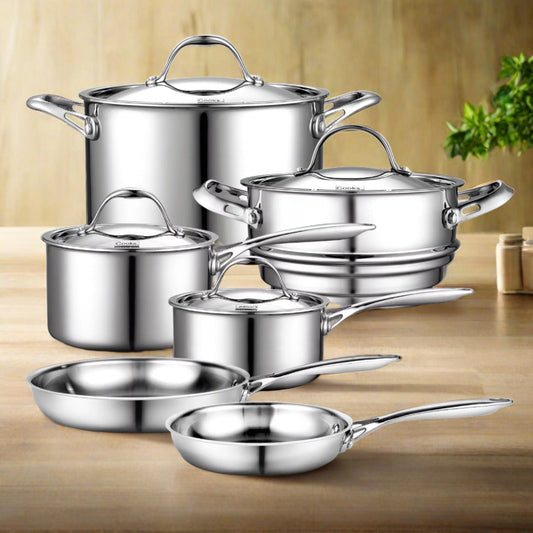 Multi-Ply Clad Stainless-Steel Cookware Set